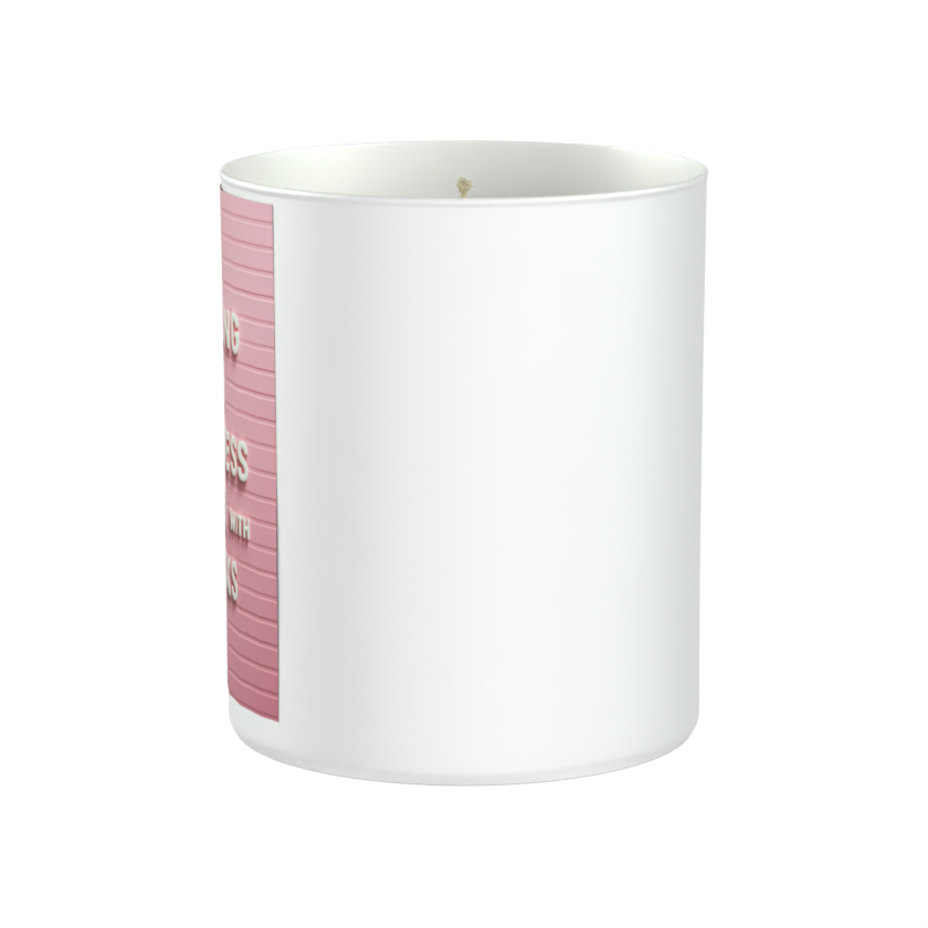 Healing in Progress – Enter with Snacks 200g White candle ‘Sandy Bay'