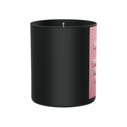 Healing in Progress – Enter with Snacks 200g Black Candle ‘Dark Noir’