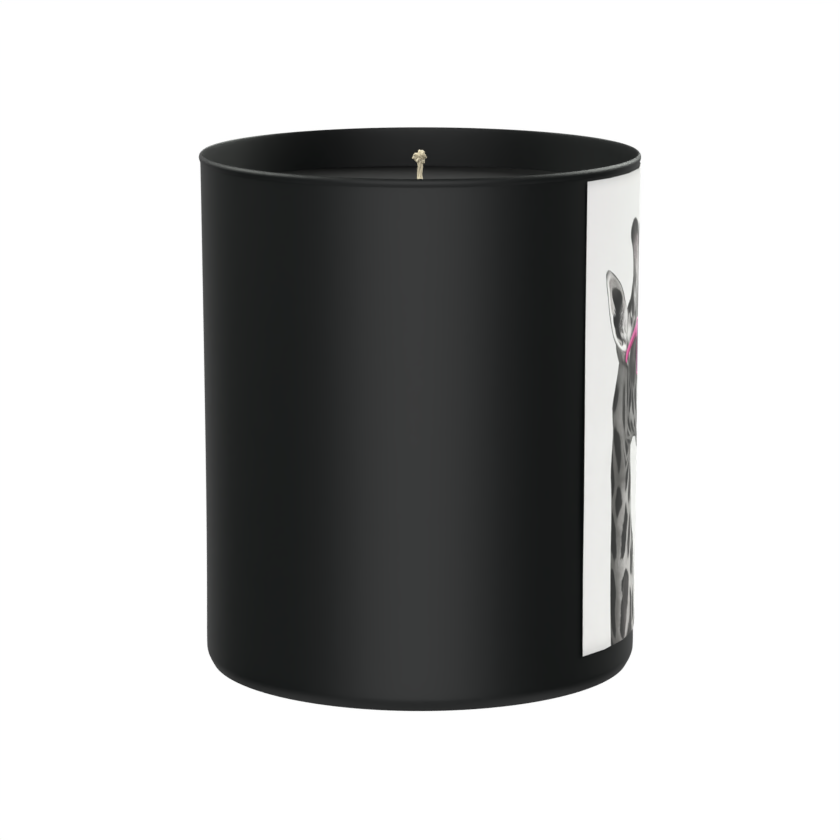 Giraffe in Pink Sunnies 200g Black Candle ‘Dark Noir’