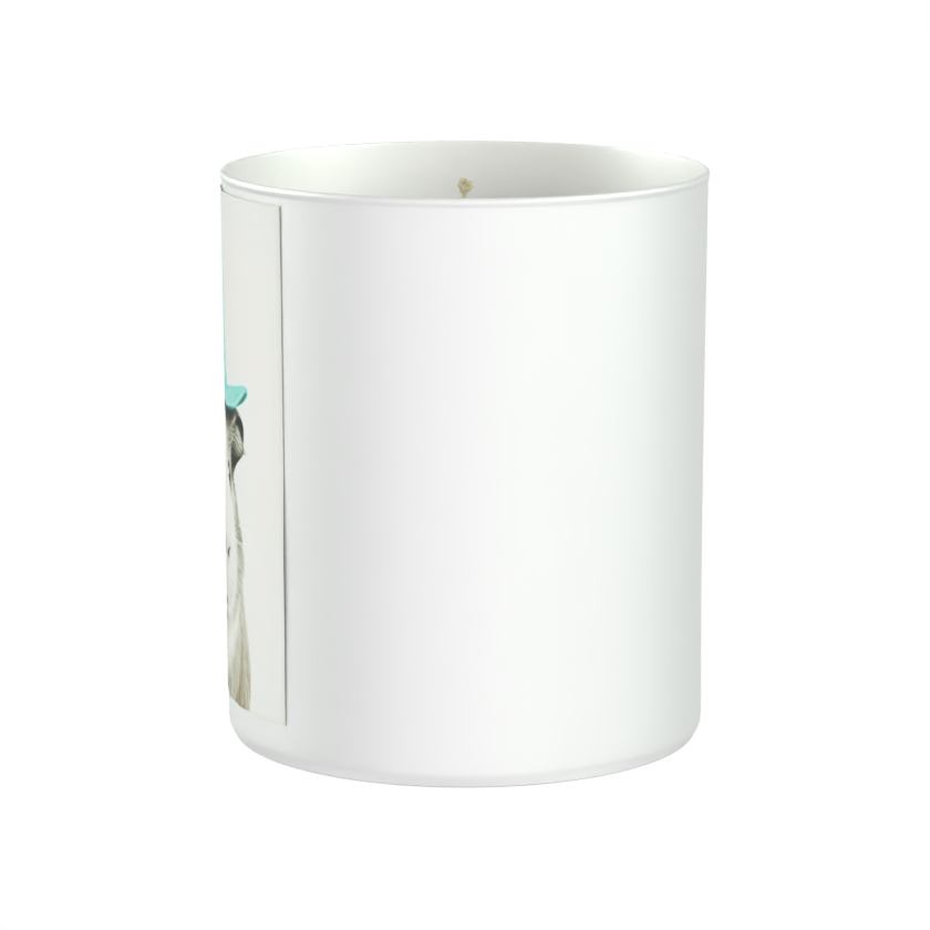 Guinea Pig Witch Hat 200g White candle ‘Sandy Bay'
