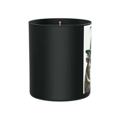 Guinea Pig Witch Hat 200g Black Candle ‘Dark Noir’