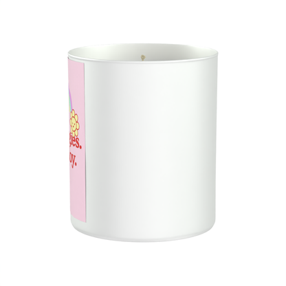 No Apologies. Just Joy. 200g White candle ‘Sandy Bay'