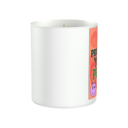Prioritise Your Peace 200g White candle ‘Sandy Bay'
