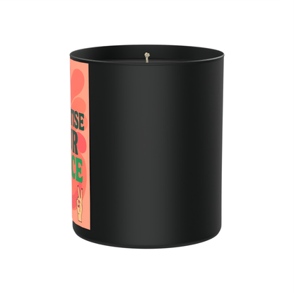 Prioritise Your Peace 200g Black Candle ‘Dark Noir’