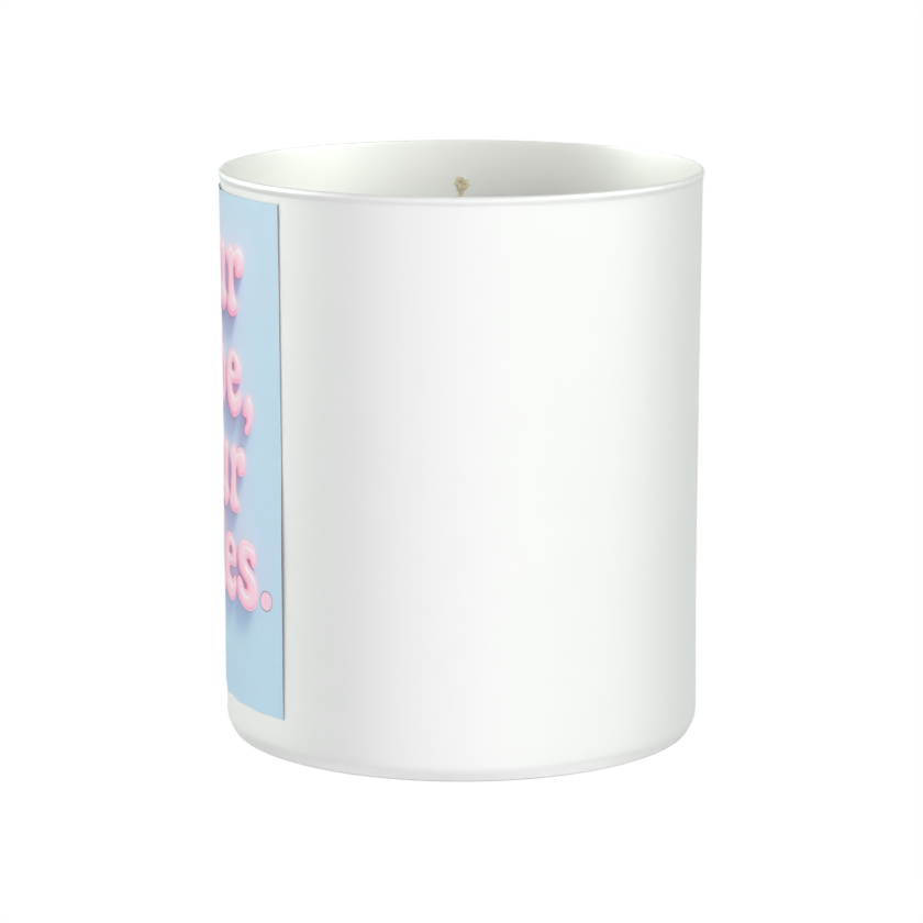 Your Vibe, Your Rules 200g White candle ‘Sandy Bay'