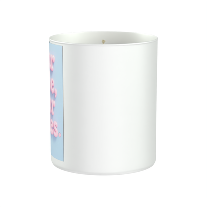 Your Vibe, Your Rules 200g White candle ‘Sandy Bay'