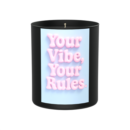 Your Vibe, Your Rules 200g Black Candle ‘Dark Noir’