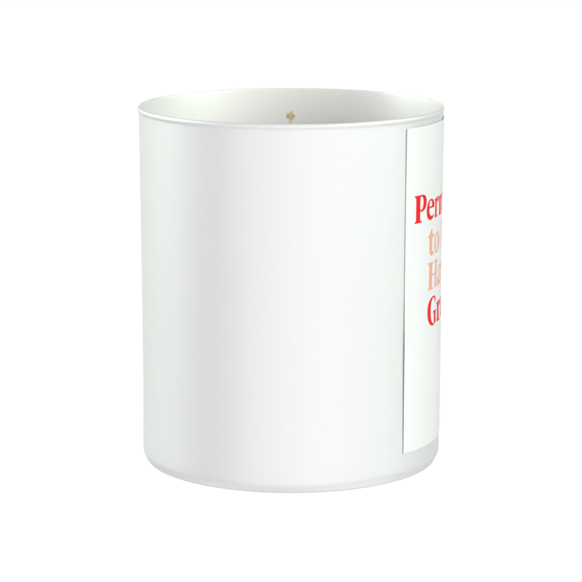 Permission to Be Happy: Granted 200g White candle ‘Sandy Bay'