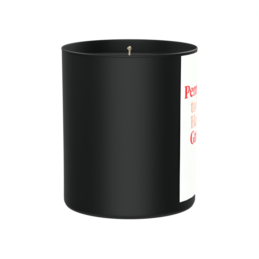 Permission to Be Happy: Granted 200g Black Candle ‘Dark Noir’