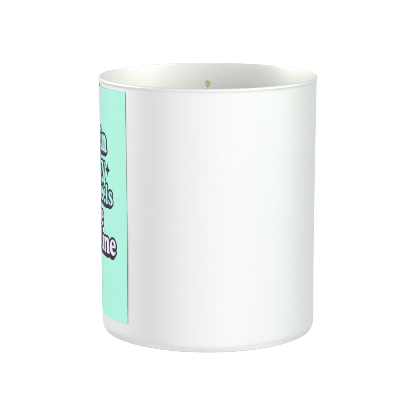 Live in a Way That Feels Like Sunshine 200g White candle ‘Sandy Bay'