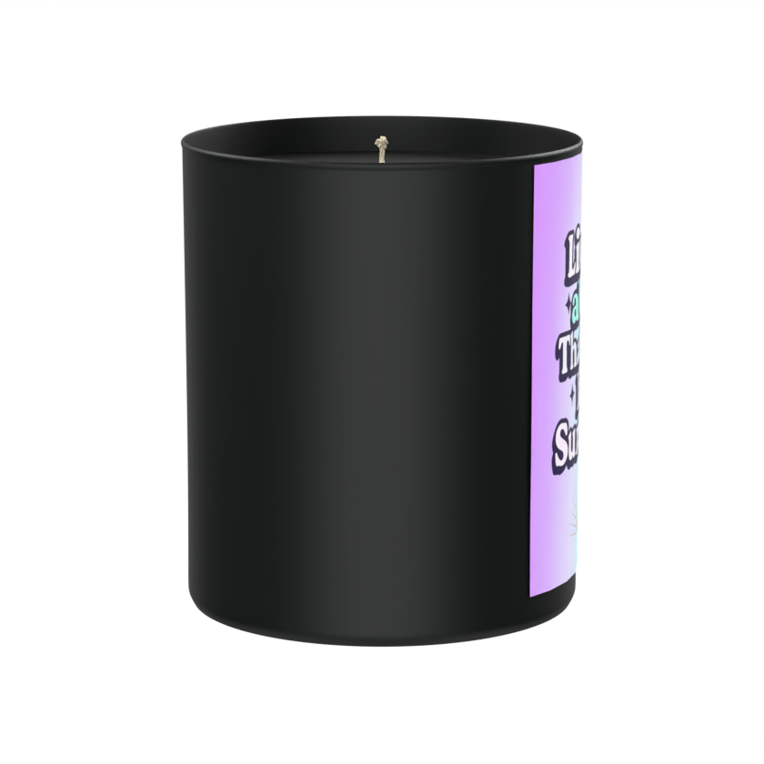 Live in a Way That Feels Like Sunshine 200g Black Candle ‘Dark Noir’