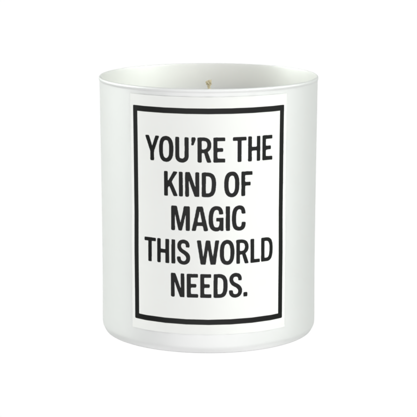 You’re the Kind of Magic This World Needs 200g White candle ‘Sandy Bay'