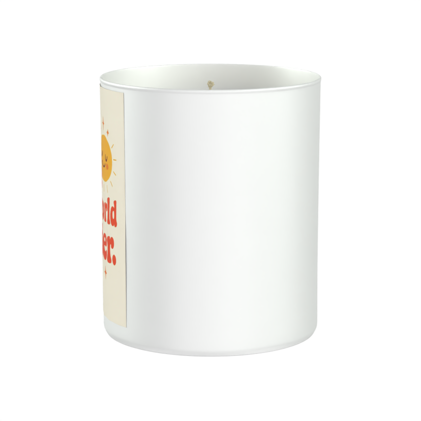 You make this world kinder. 200g White candle ‘Sandy Bay'