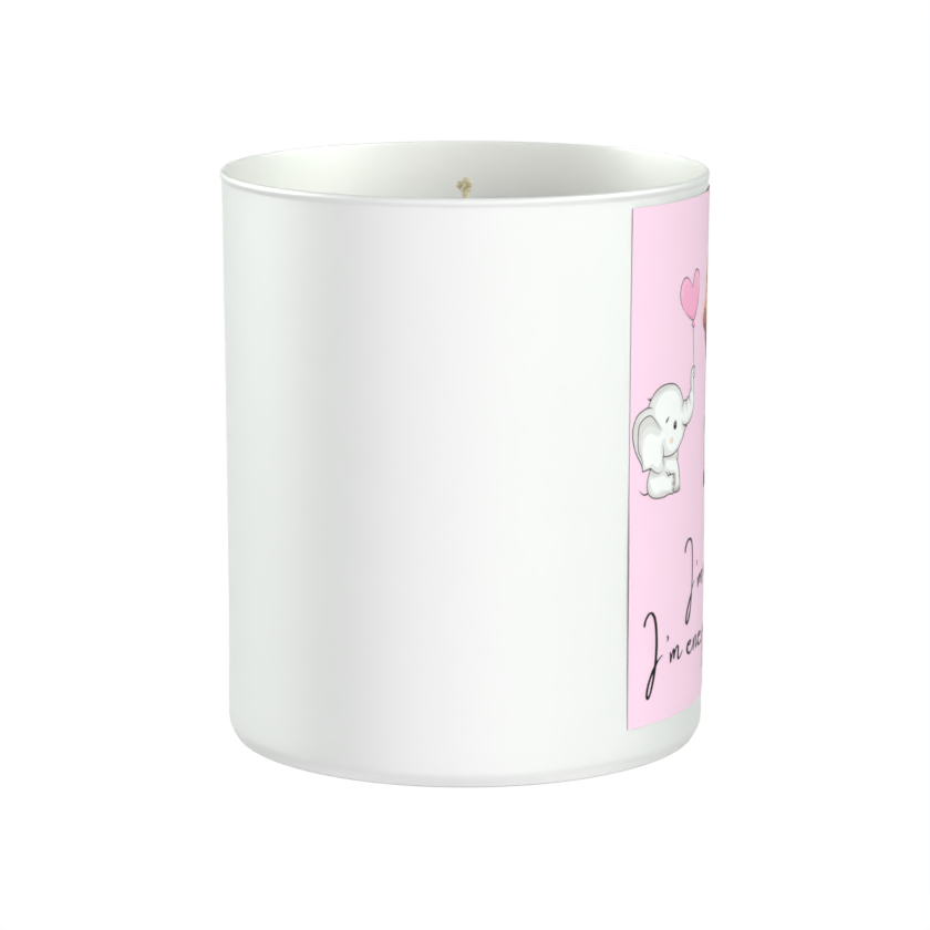 Not lazy elephant 200g White candle ‘Sandy Bay'