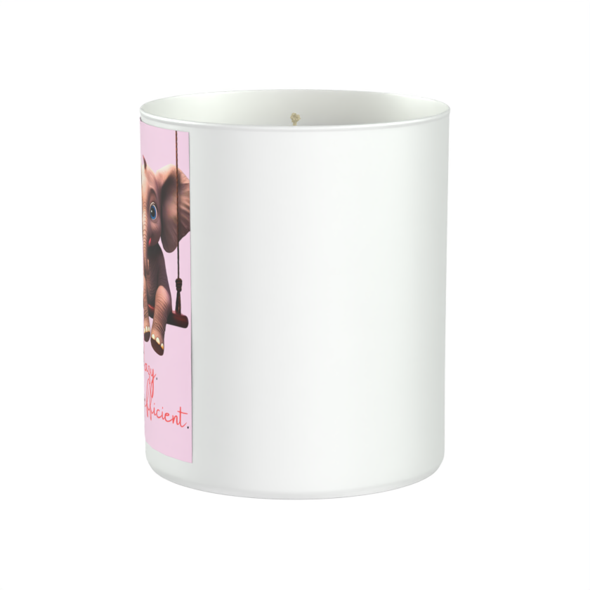 Not lazy elephant 200g White candle ‘Sandy Bay'