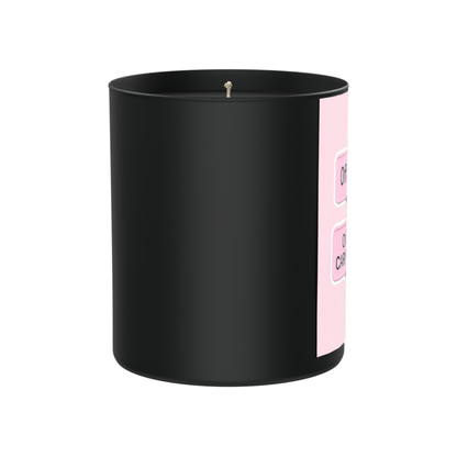 Out Of Caring Juice Bunny 200g Black Candle ‘Dark Noir’