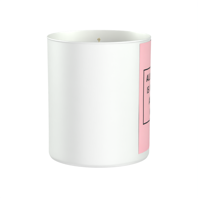 All I Need is my Cat and a Nap 200g White candle ‘Sandy Bay'