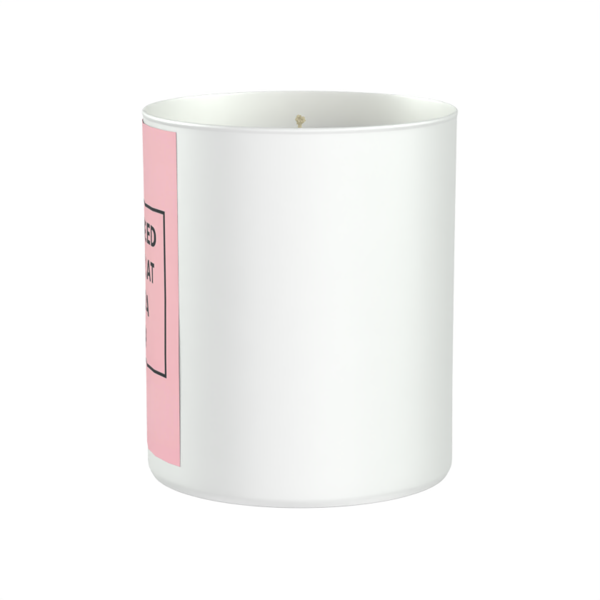 All I Need is my Cat and a Nap 200g White candle ‘Sandy Bay'