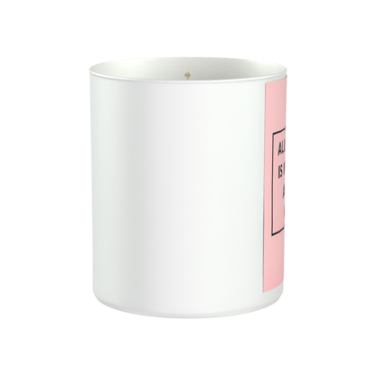 All I Need is a Dog and a Nap 200g White candle ‘Sandy Bay'