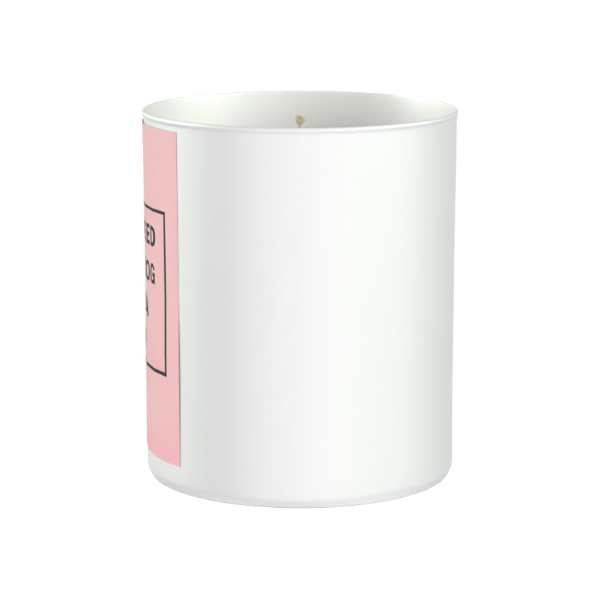 All I Need is a Dog and a Nap 200g White candle ‘Sandy Bay'