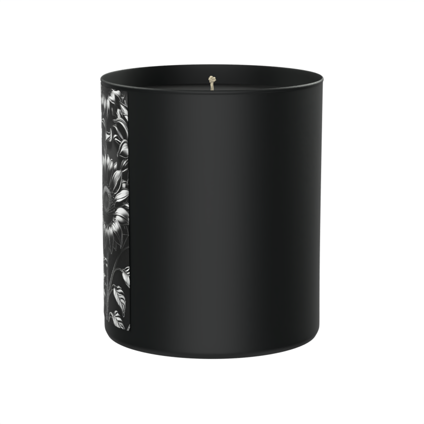 Shadowy blooms, smoky woods, and sunflower confidence with a dark twist 200g Black Candle ‘Dark Noir’