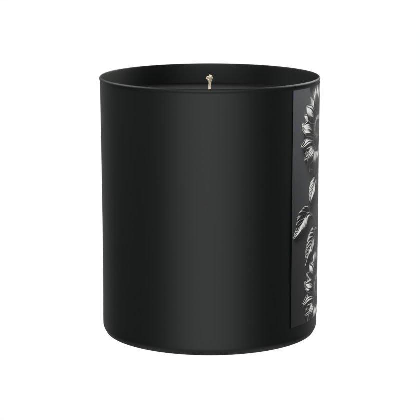 Shadowy blooms, smoky woods, and sunflower confidence with a dark twist 200g Black Candle ‘Dark Noir’