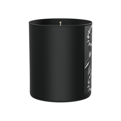 Shadowy blooms, smoky woods, and sunflower confidence with a dark twist 200g Black Candle ‘Dark Noir’