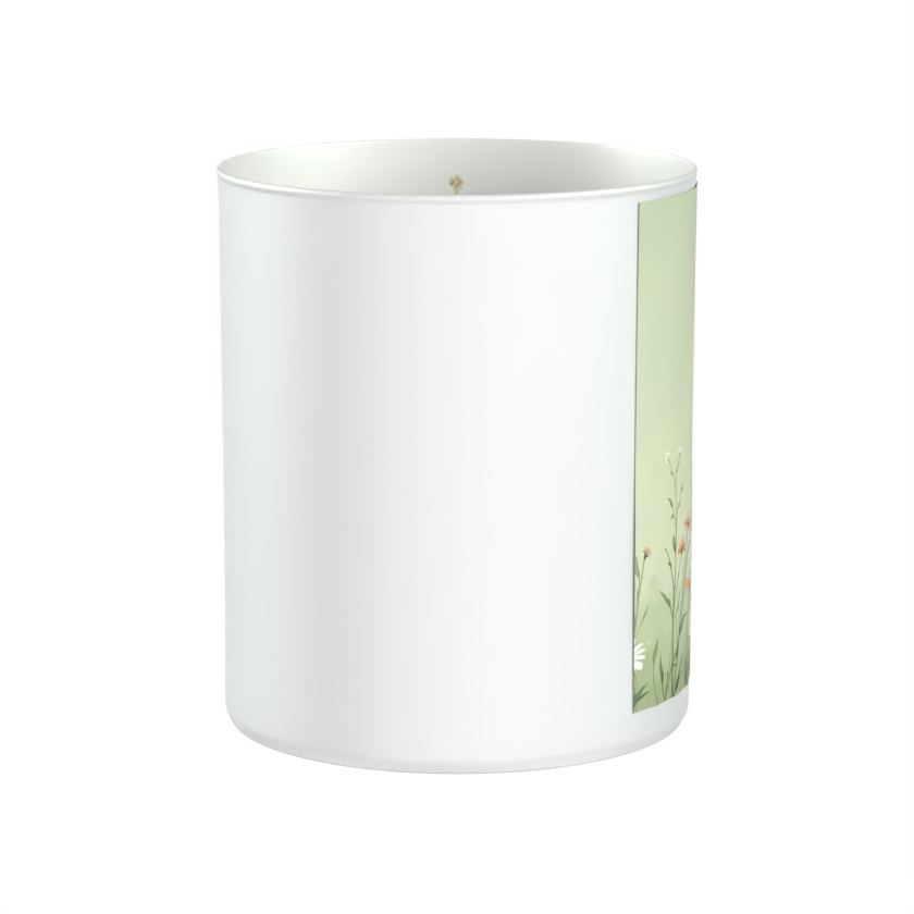 Sea breeze mornings, wildflowers in bloom, and a peaceful escape from the noise 200g White candle ‘Sandy Bay'