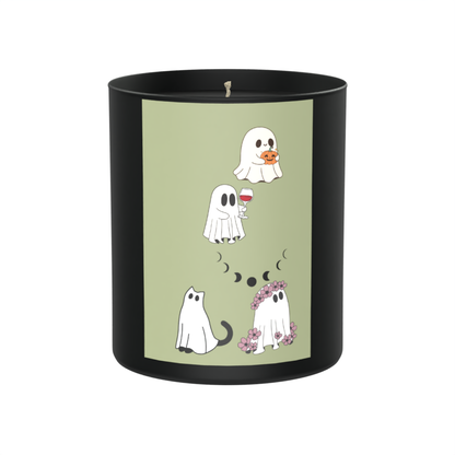 Haunted hugs, moon magic, and ghostly giggles with a side of sass 200g Black Candle ‘Dark Noir’