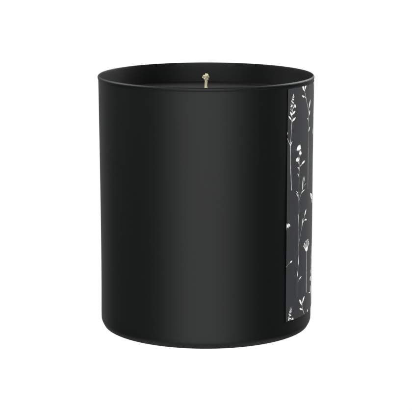 Earthy rituals, wild florals, and dark feminine energy 200g Black Candle ‘Dark Noir’