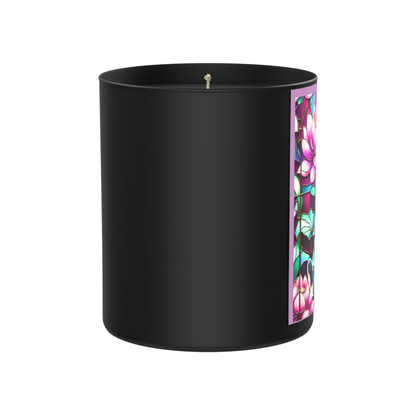 Sacred blooms, ancient woods, and quiet confidence 200g Black Candle ‘Dark Noir’