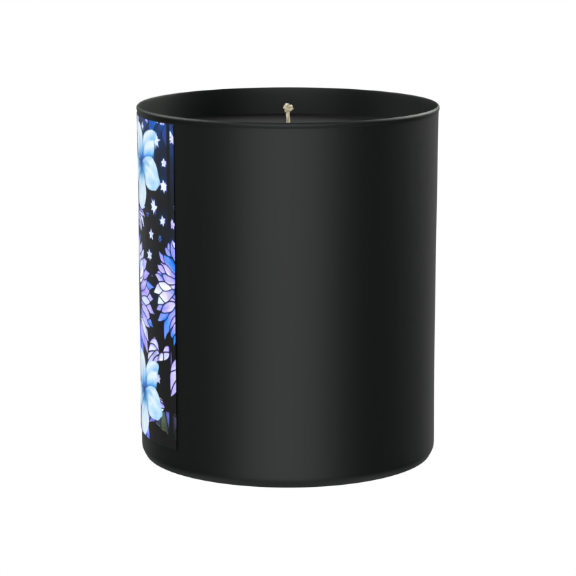Cosmic blooms, smoky midnight, and celestial confidence 200g Black Candle ‘Dark Noir’