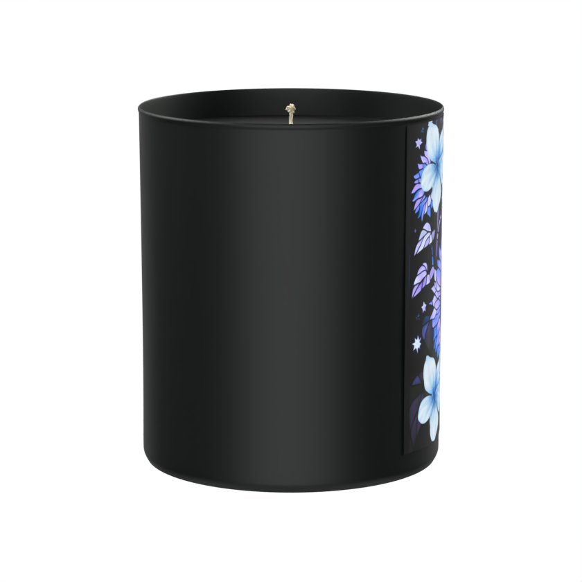 Cosmic blooms, smoky midnight, and celestial confidence 200g Black Candle ‘Dark Noir’