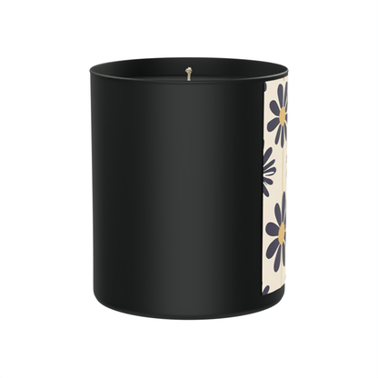 Vintage florals, deep woods, and a little flower power magic. 200g Black Candle ‘Dark Noir’
