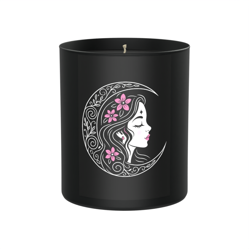 🌙 Lunar Goddess Candle – Precious Woods, Amber & Oud Dark Noir