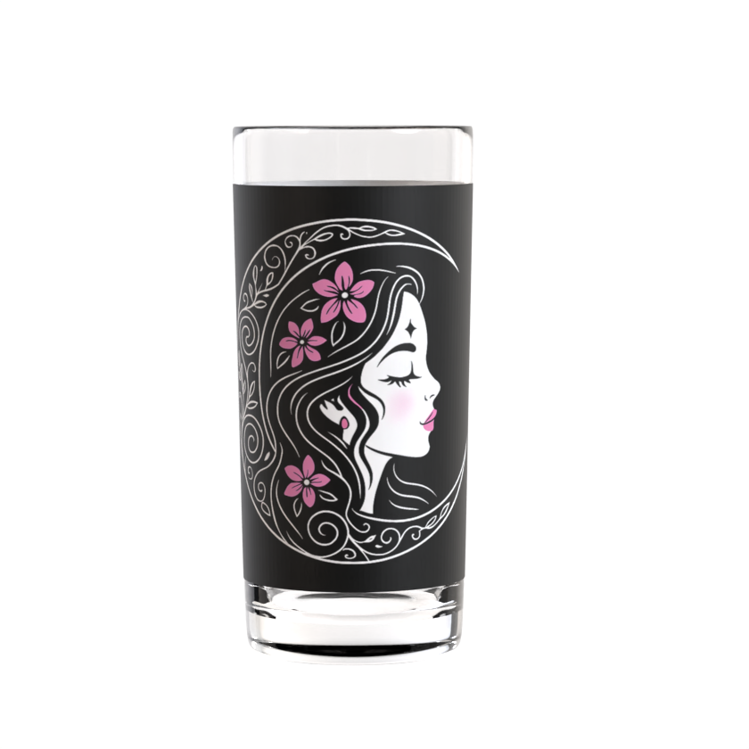 Mystic Moon Woman Highball Glass