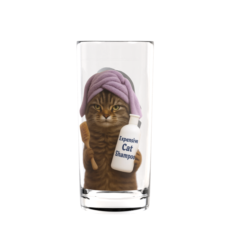 Expensive Cat Shampoo Highball Glass