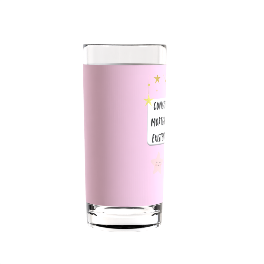 Congrats on the Mortgage Highball Glass