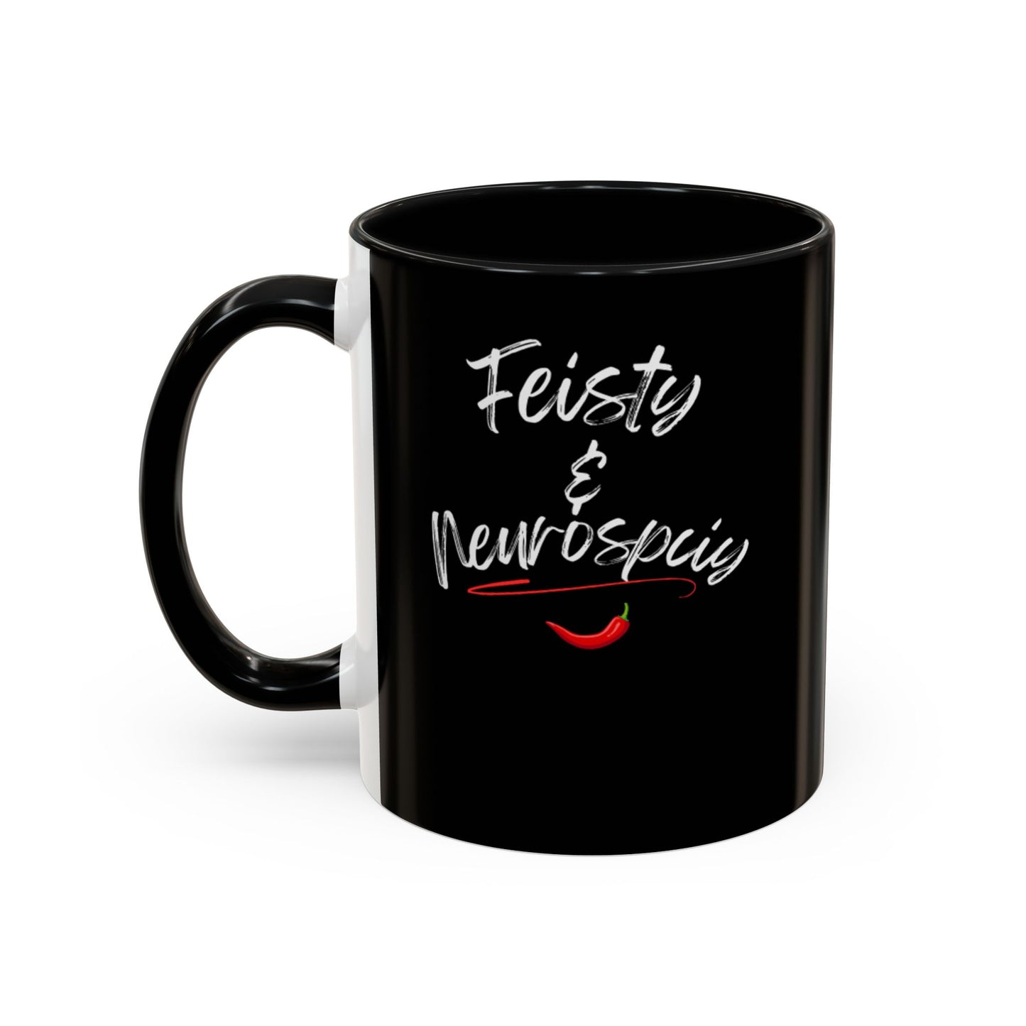 Feisty And Neurospicy Accent Coffee Mug (11, 15oz)
