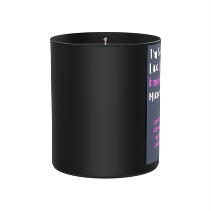 Currently defrosting my will to live… 200g Black Candle ‘Dark Noir’