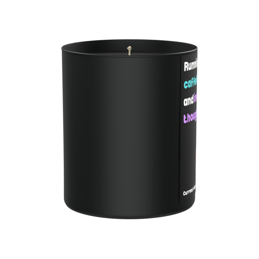 Running on caffeine 200g Black Candle ‘Dark Noir’
