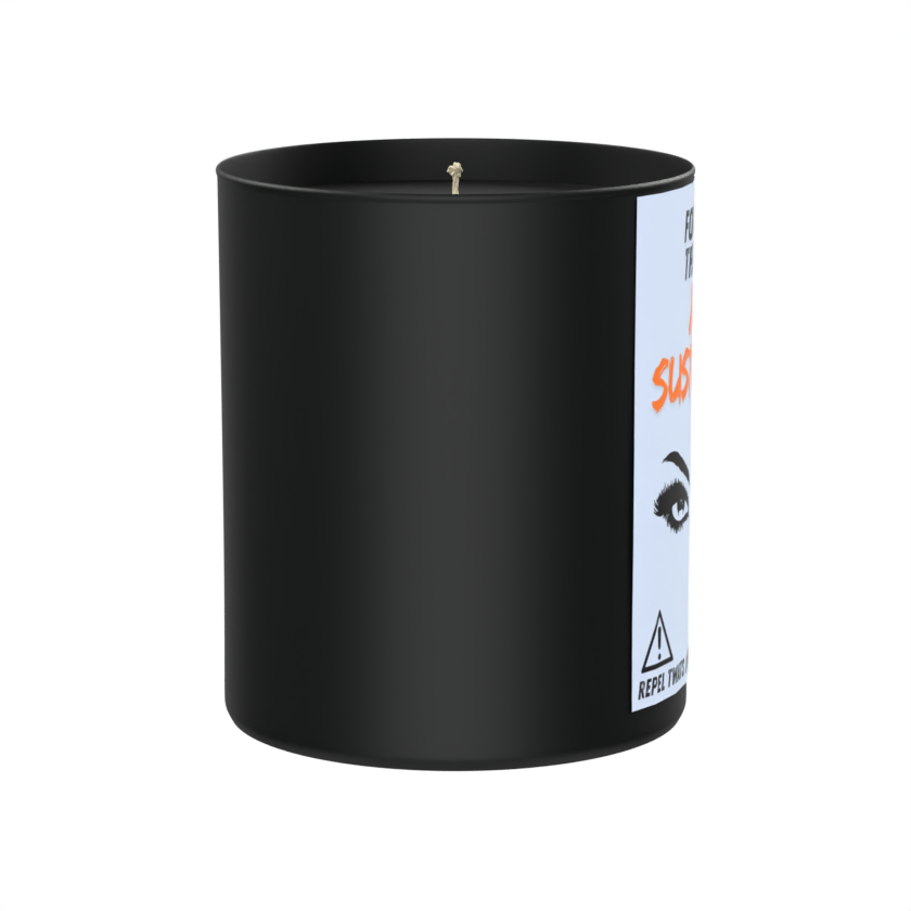 For when the vibes are suspicious 200g Black Candle ‘Dark Noir’
