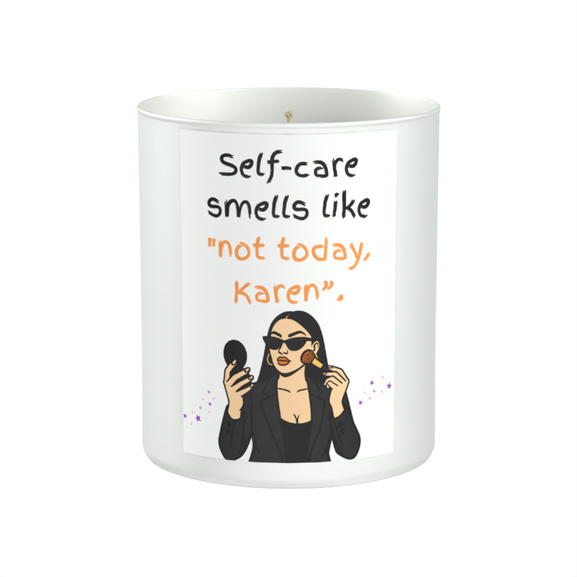 Not Today Karen 200g White candle ‘Sandy Bay'