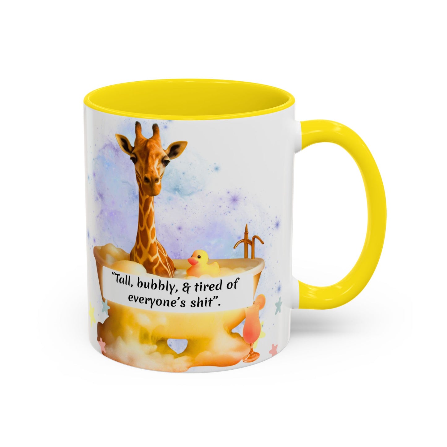 Giraffe Humour Accent Coffee Mug - Funny Gift, Quirky Kitchen Decor, Ideal for Birthdays, Christmas, Office