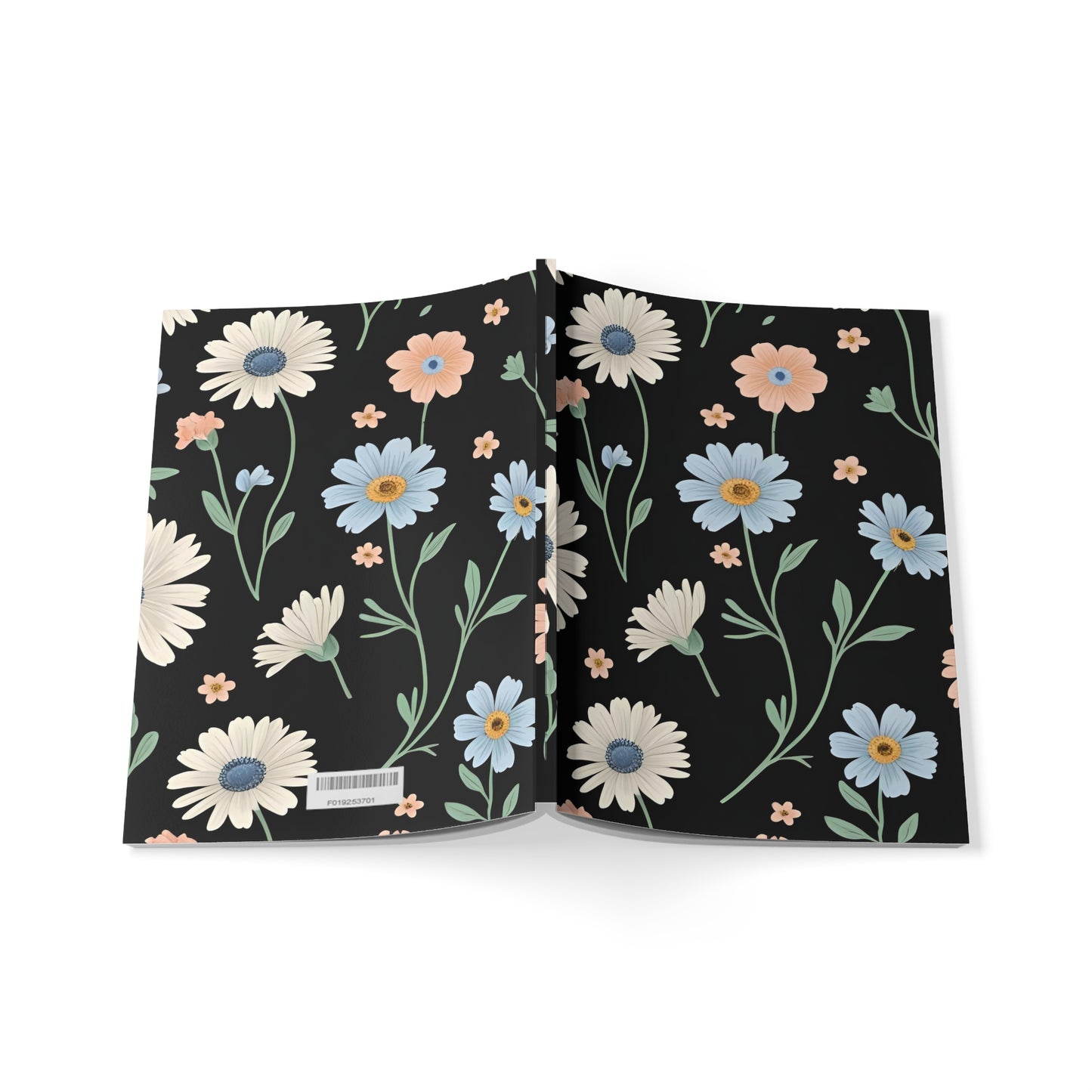Floral Softcover Notebook, A5 – Perfect for Journaling, Notes, Gifts, Graduation, Birthdays, Floral Design