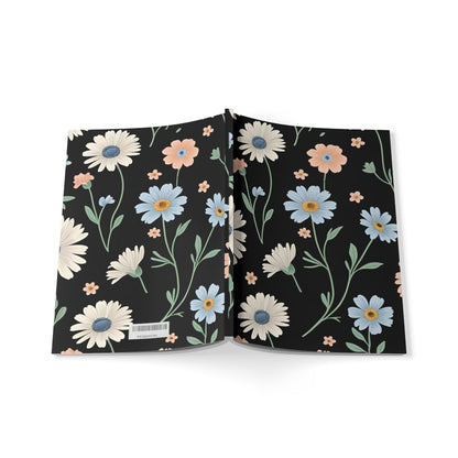 Floral Softcover Notebook, A5 – Perfect for Journaling, Notes, Gifts, Graduation, Birthdays, Floral Design