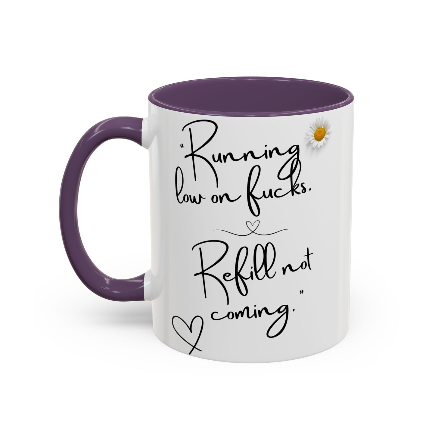 Running low on f**ks Sassy Coffee Mug, Funny Gift for Friends, Office Humour Cup, Birthday Present, Quirky Home Decor, Self-Care Coffee Mug