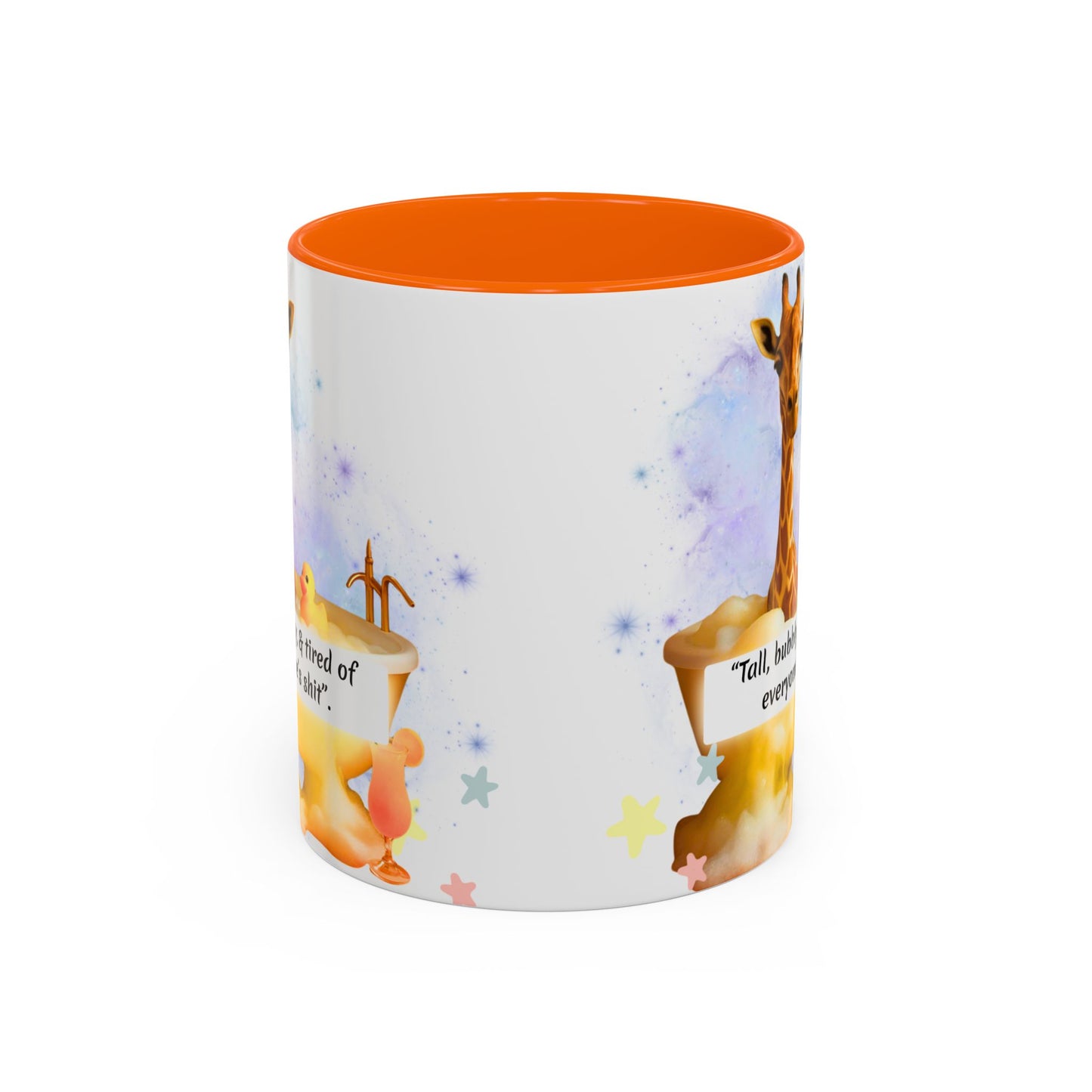 Giraffe Humour Accent Coffee Mug - Funny Gift, Quirky Kitchen Decor, Ideal for Birthdays, Christmas, Office