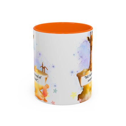 Giraffe Humour Accent Coffee Mug - Funny Gift, Quirky Kitchen Decor, Ideal for Birthdays, Christmas, Office