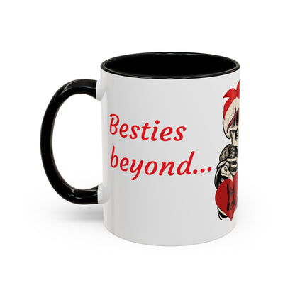 Romantic Skull & Cat Coffee Mug - Perfect for Cat Lovers